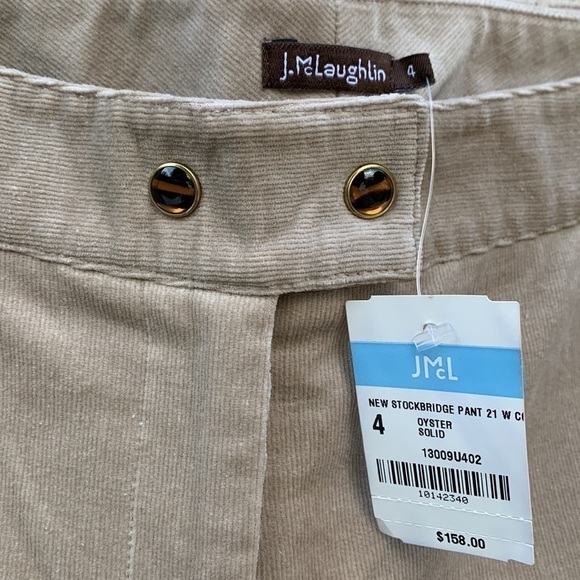J McLaughlin New Stockbridge Straight Leg Corduroy - Oyster - Picture 3 of 16